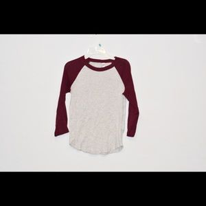 H&M Divided brand, 3/4 sleeve baseball tee